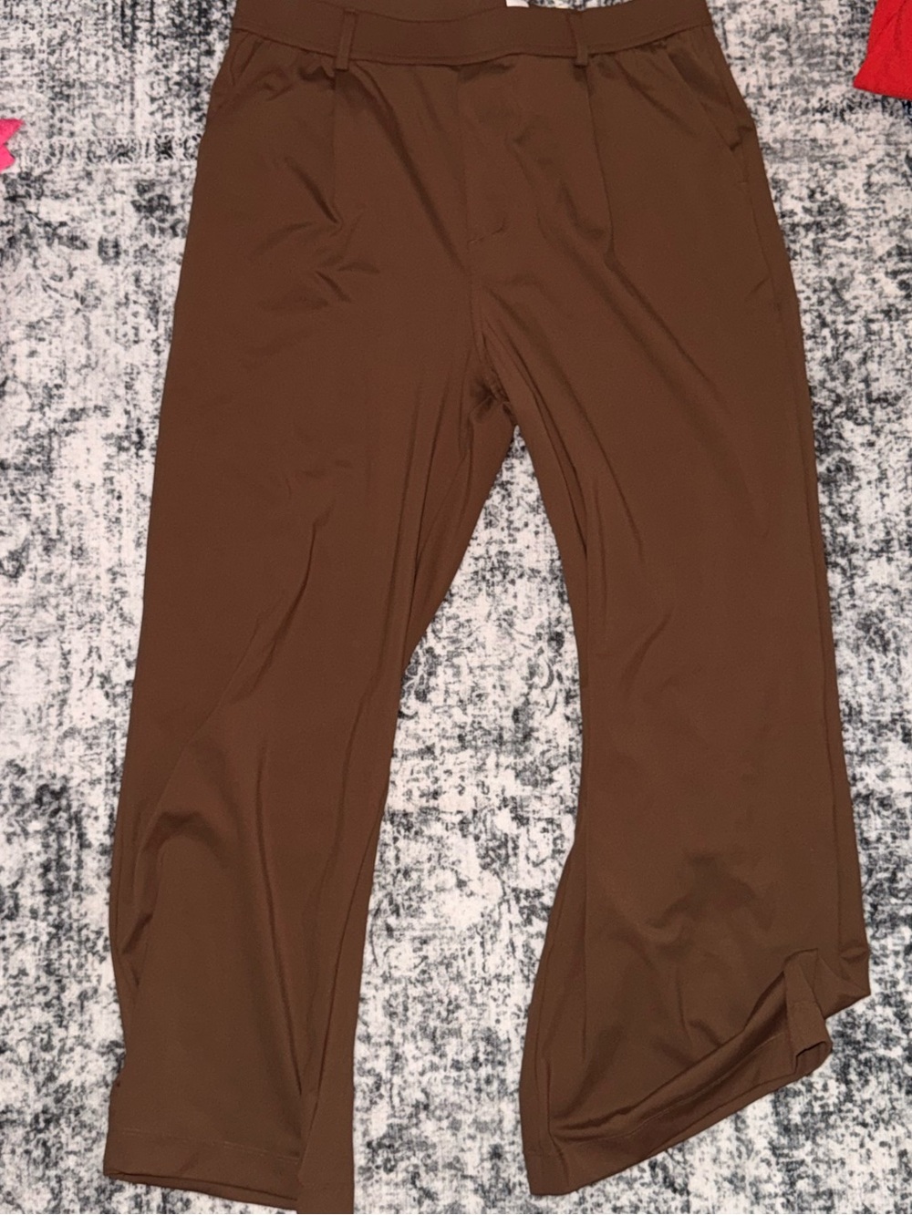 HALARA Brown Wide-Leg Active Trousers
